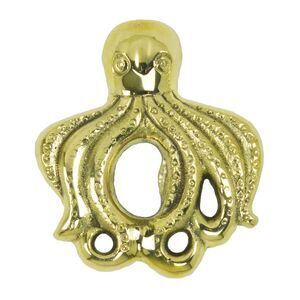 Octopus Shaped Bottle Opener Polished Brass Handheld